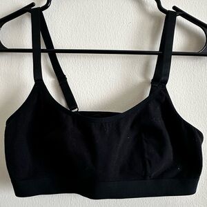 Cotton Blend Scoop Back Bralette